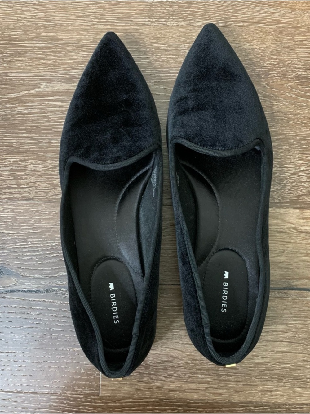 Birdies The starfinch 15 Black Velvet pointed Flats 11